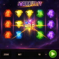 AbuKing - Starburst Slot Spiel - Funkelnde Juwelen